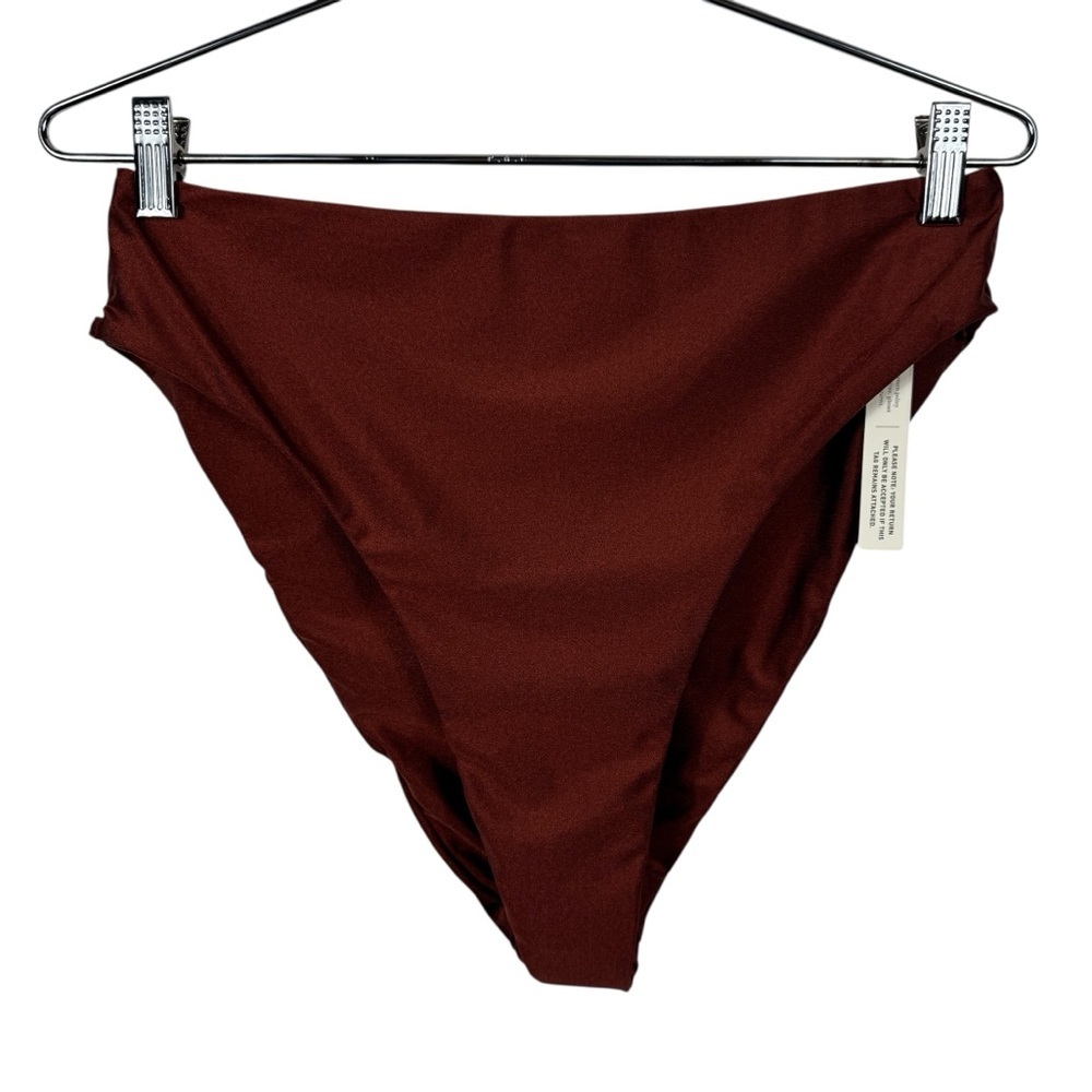 NWT Andrea Iyamah Liva High-Waisted Bikini Bottoms, Size XL
